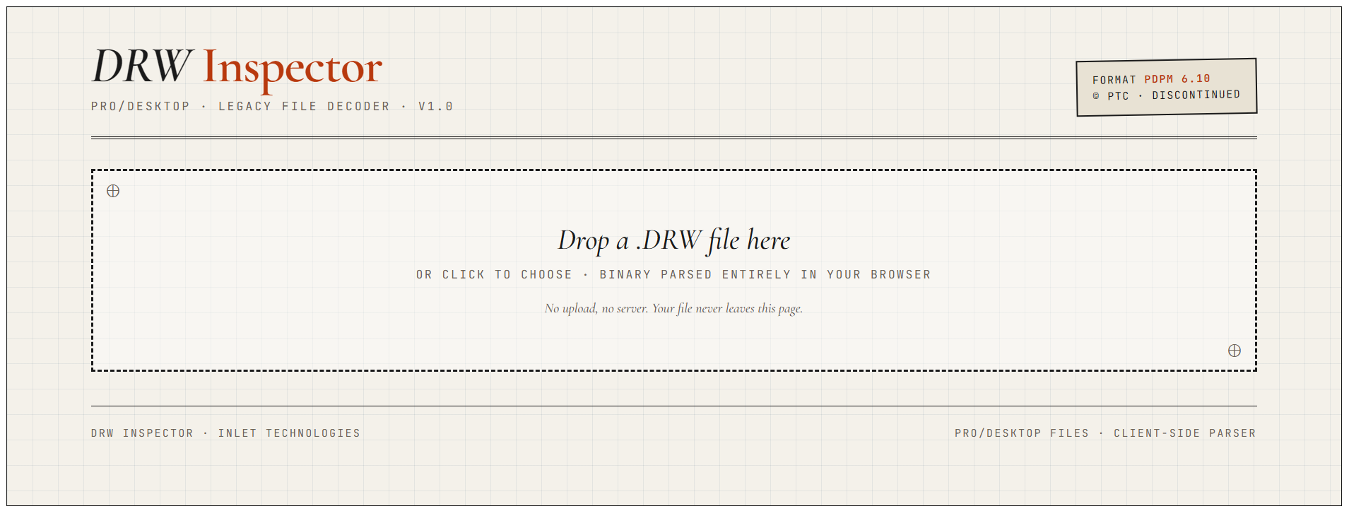 DRW Inspector — A Free Tool for Reading Legacy Pro/DESKTOP Files